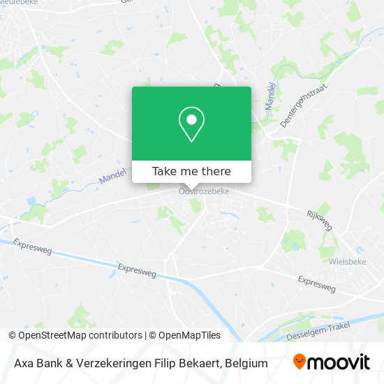 Axa Bank & Verzekeringen Filip Bekaert map