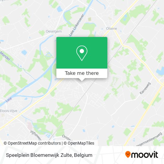 Speelplein Bloemenwijk Zulte map