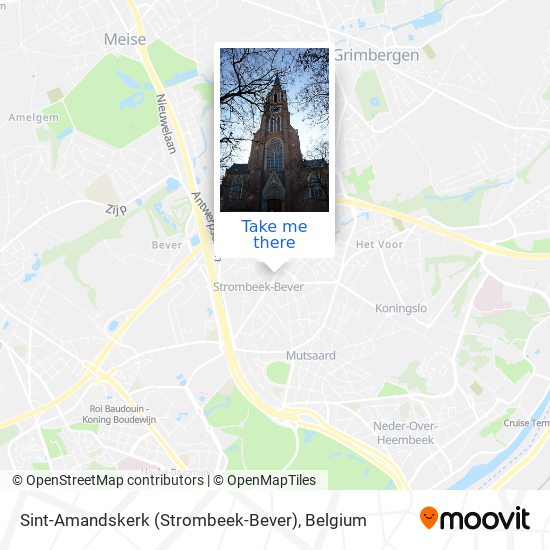 Sint-Amandskerk (Strombeek-Bever) plan