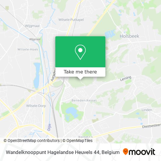 Wandelknooppunt Hagelandse Heuvels 44 map