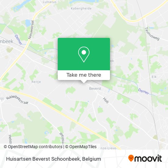 Huisartsen Beverst Schoonbeek map