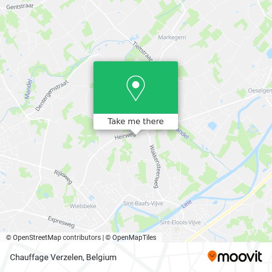 Chauffage Verzelen map