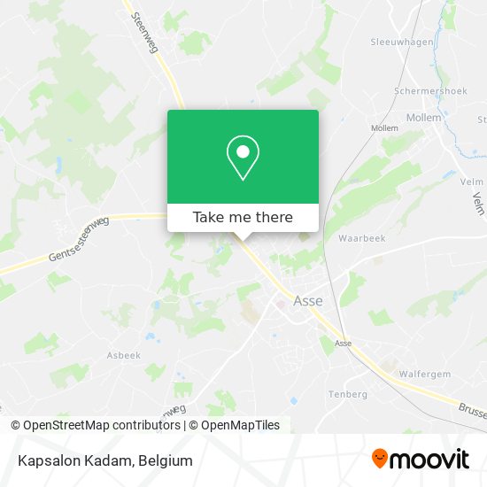 Kapsalon Kadam map