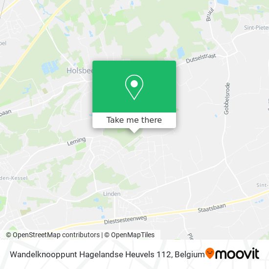 Wandelknooppunt Hagelandse Heuvels 112 plan