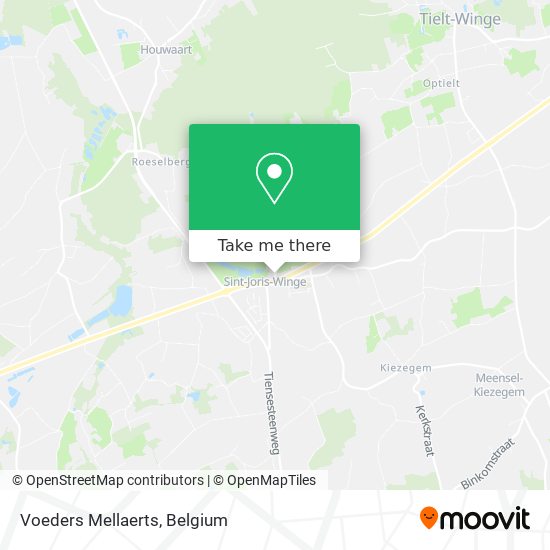 Voeders Mellaerts map