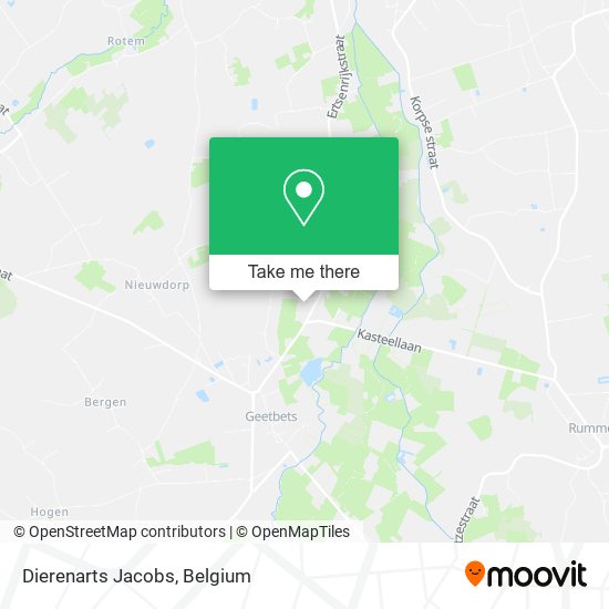 Dierenarts Jacobs map