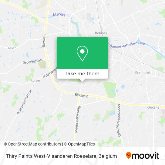 Thiry Paints West-Vlaanderen Roeselare map