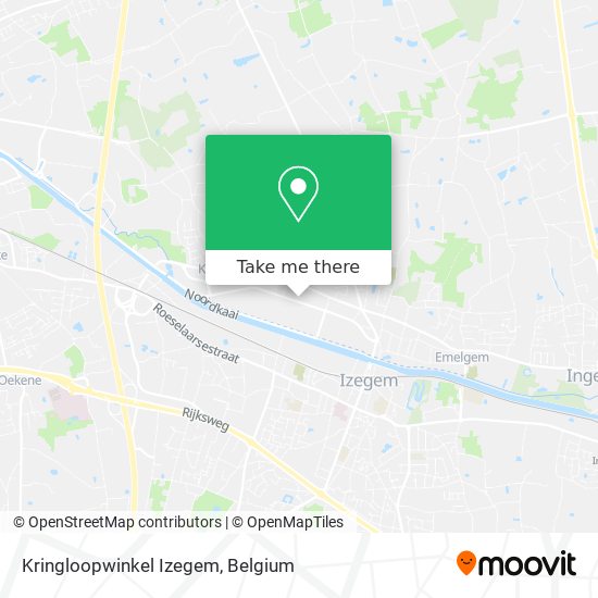 Kringloopwinkel Izegem map