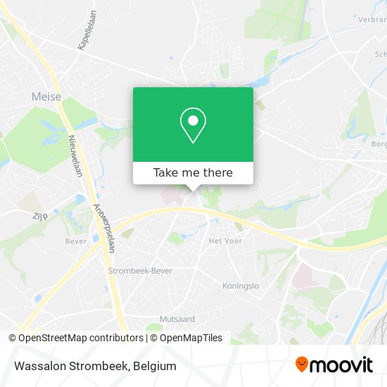 Wassalon Strombeek map