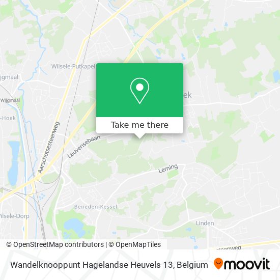 Wandelknooppunt Hagelandse Heuvels 13 plan