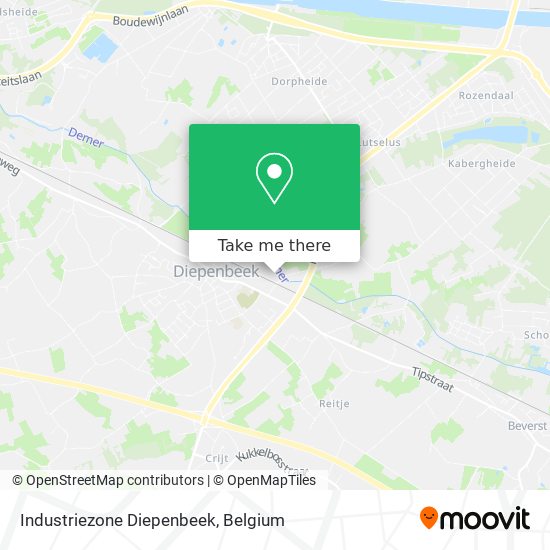 Industriezone Diepenbeek map