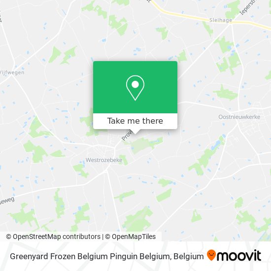 Greenyard Frozen Belgium Pinguin Belgium map