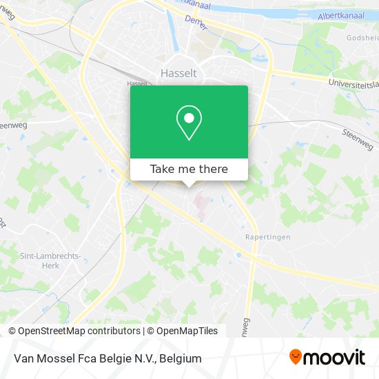 Van Mossel Fca Belgie N.V. map