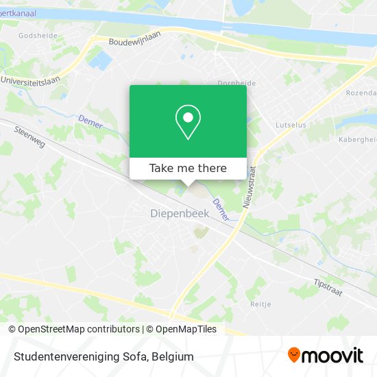 Studentenvereniging Sofa map