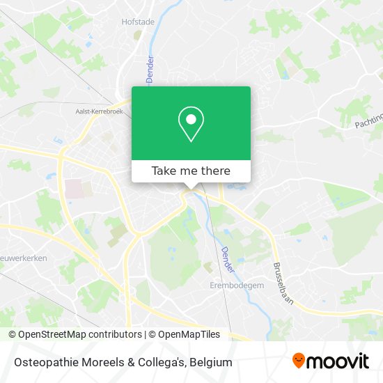 Osteopathie Moreels & Collega's map