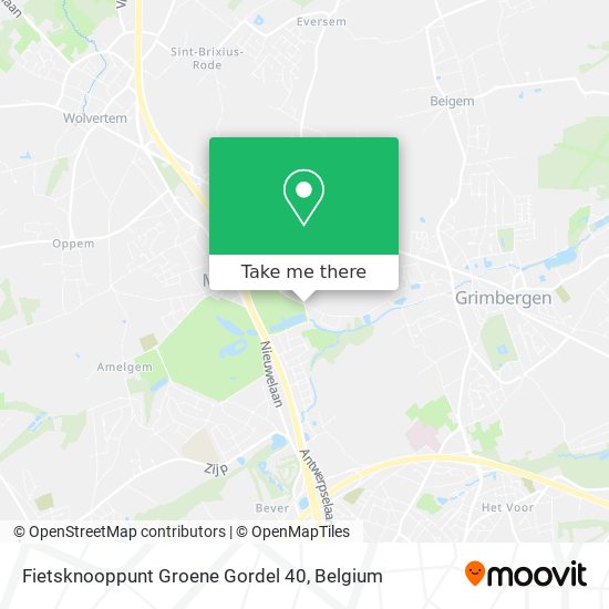 Fietsknooppunt Groene Gordel 40 map