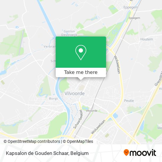 Kapsalon de Gouden Schaar plan