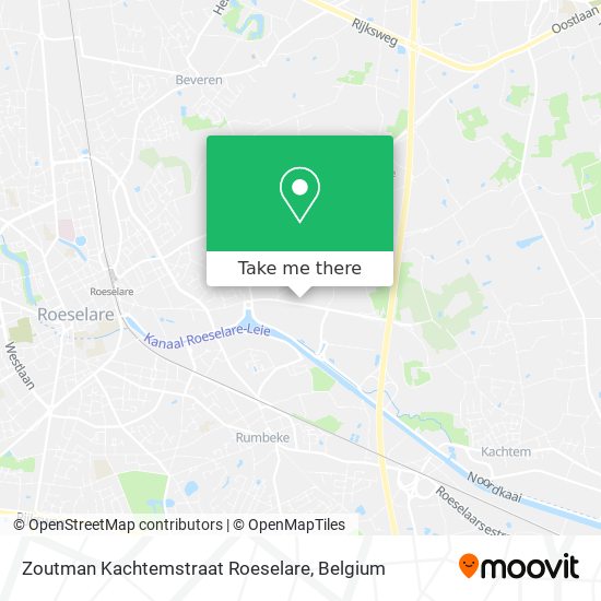 Zoutman Kachtemstraat Roeselare map