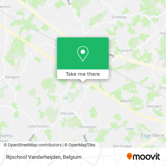 Vanderheijden Driving School map