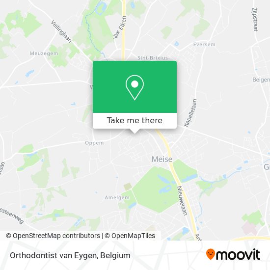 Orthodontist van Eygen map