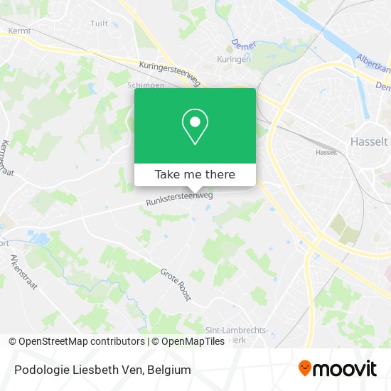 Podologie Liesbeth Ven map