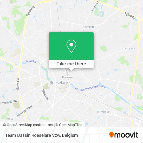 Team Bassin Roeselare Vzw map