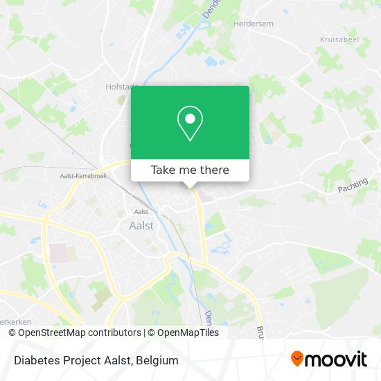 Diabetes Project Aalst map