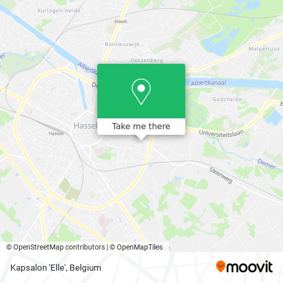 Kapsalon 'Elle' map