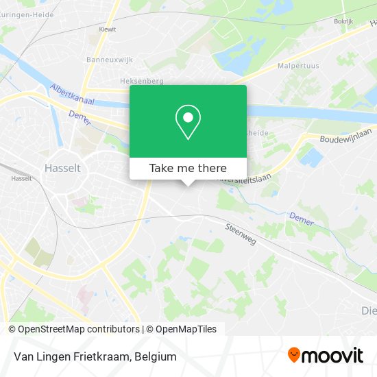 Van Lingen Frietkraam map