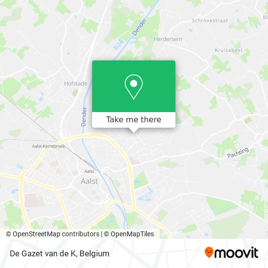 De Gazet van de K map