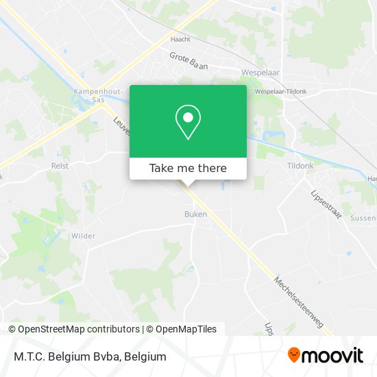 M.T.C. Belgium Bvba map