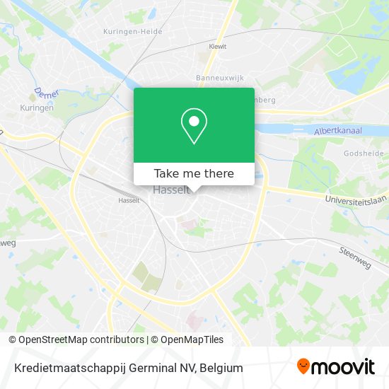 Kredietmaatschappij Germinal NV map