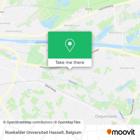 Roeikelder Universiteit Hasselt plan