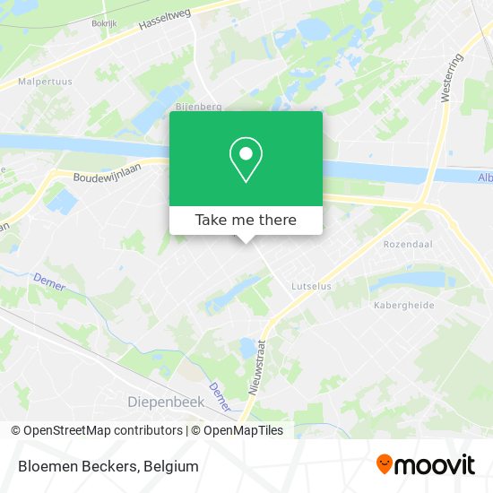 Bloemen Beckers map