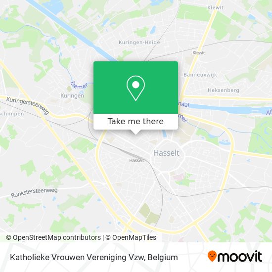 Katholieke Vrouwen Vereniging Vzw map