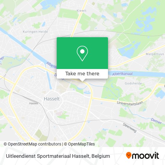 Uitleendienst Sportmateriaal Hasselt map