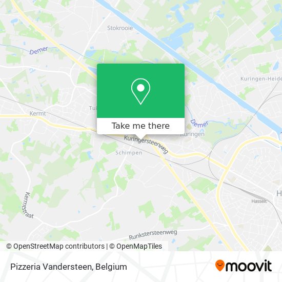 Pizzeria Vandersteen plan