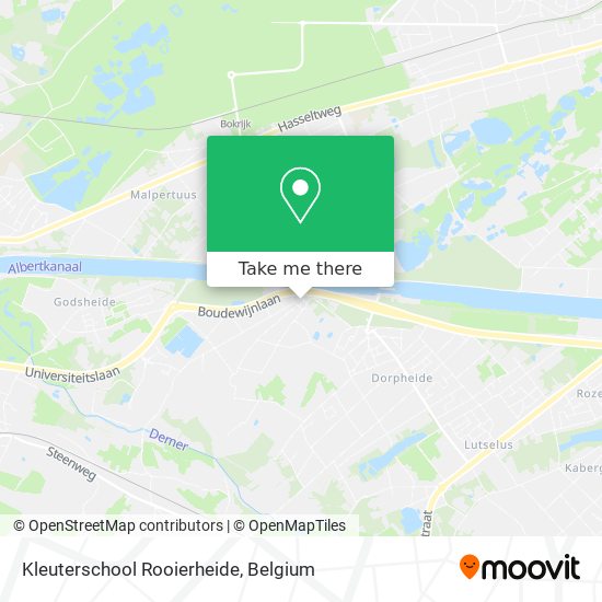 Kleuterschool Rooierheide map