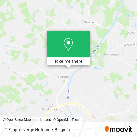 T Fijnproevertje Hofstade plan