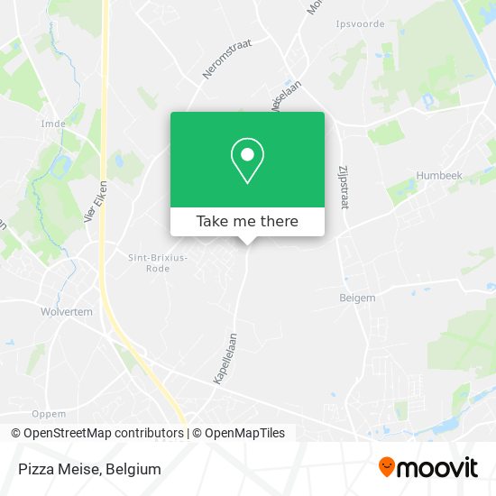 Pizza Meise map