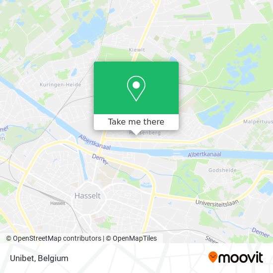 Unibet map