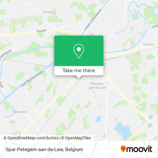 Spar Petegem-aan-de-Leie map