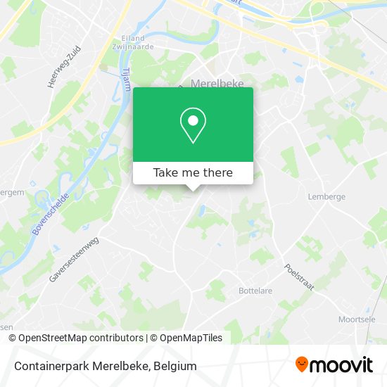 Containerpark Merelbeke map