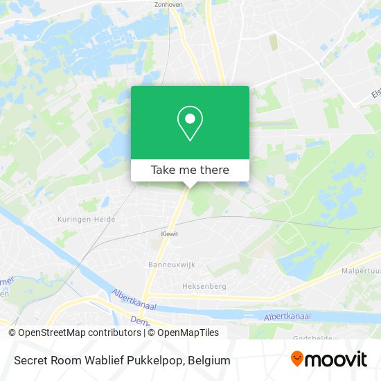 Secret Room Wablief Pukkelpop map