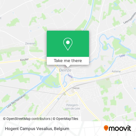 Hogent Campus Vesalius map