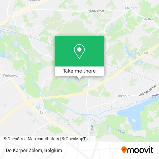 De Karper Zelem map