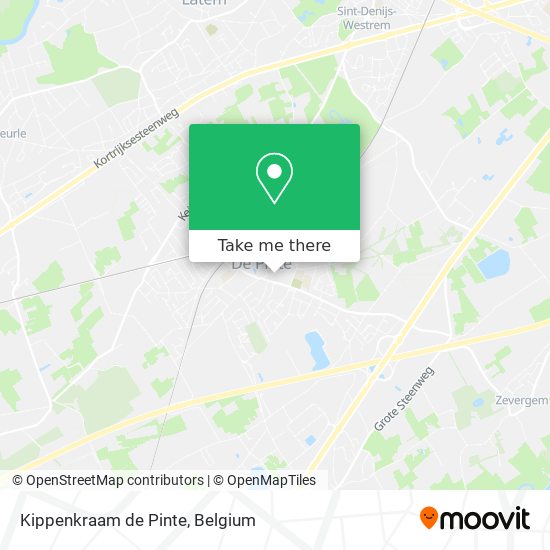 Kippenkraam de Pinte map