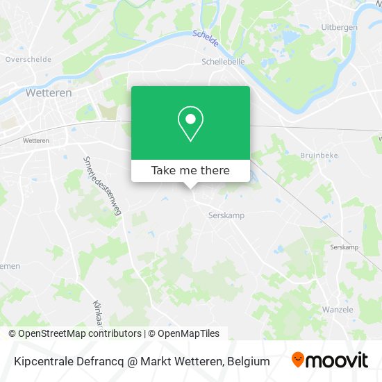 Kipcentrale Defrancq @ Markt Wetteren map