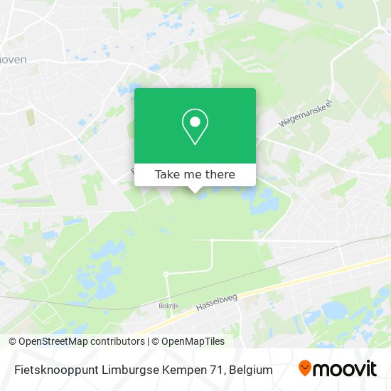 Fietsknooppunt Limburgse Kempen 71 plan