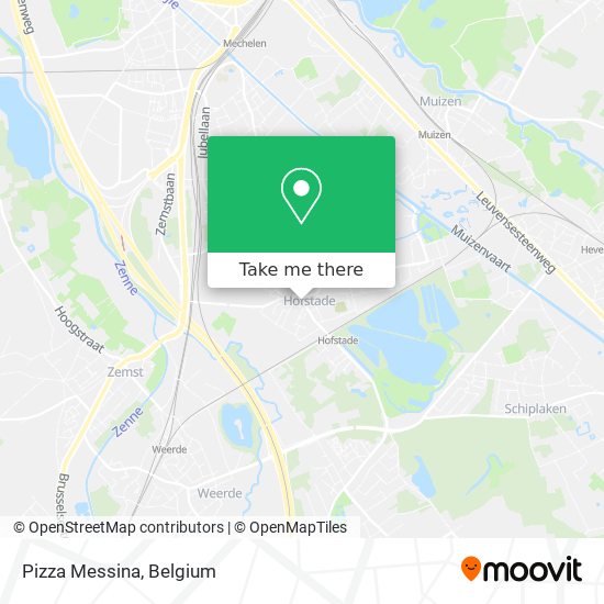 Pizza Messina map